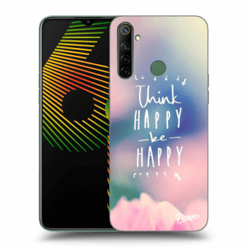 Picasee Realme 6i Hülle - Schwarzes Silikon - Think happy be happy