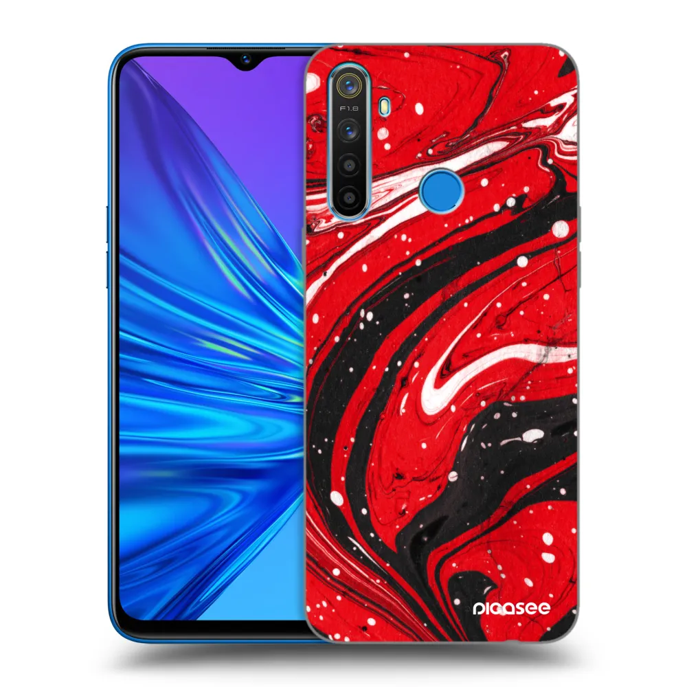 Picasee ULTIMATE CASE für Realme 5 - Red black