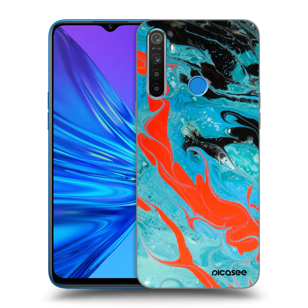 Picasee ULTIMATE CASE für Realme 5 - Blue Magma