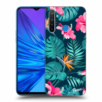 Hülle für Realme 5 - Pink Monstera