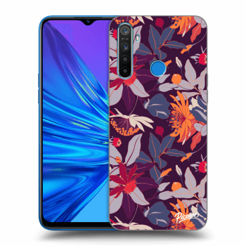 Hülle für Realme 5 - Purple Leaf