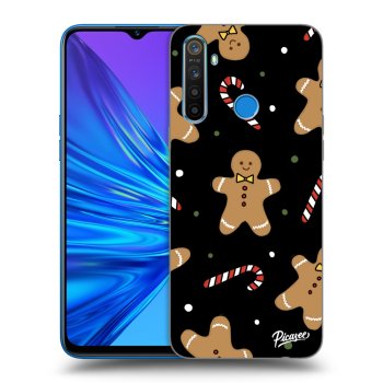 Picasee Realme 5 Hülle - Schwarzes Silikon - Gingerbread
