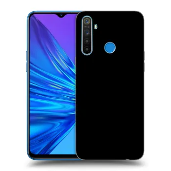 Picasee Realme 5 Hülle - Schwarzes Silikon - Picasee - new logo - black