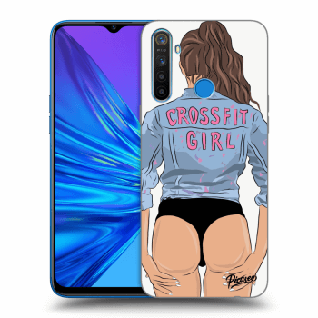 Picasee Realme 5 Hülle - Transparentes Silikon - Crossfit girl - nickynellow