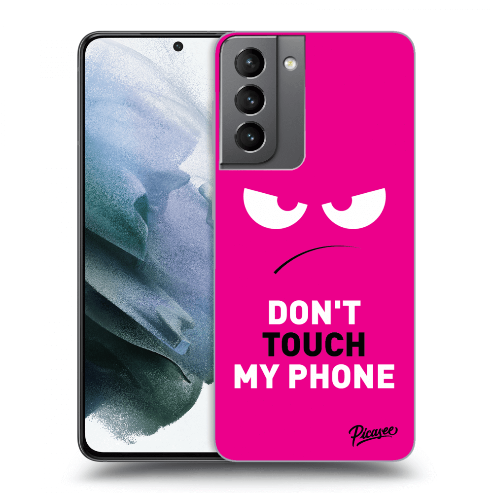 Picasee ULTIMATE CASE für Samsung Galaxy S21 5G G991B - Angry Eyes - Pink