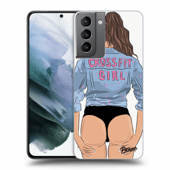 Picasee ULTIMATE CASE für Samsung Galaxy S21 5G G991B - Crossfit girl - nickynellow