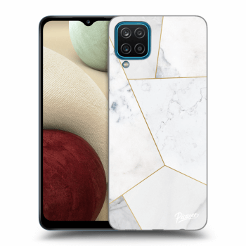 Hülle für Samsung Galaxy A12 A125F - White tile