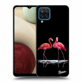 Picasee ULTIMATE CASE für Samsung Galaxy A12 A125F - Flamingos couple