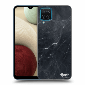 Hülle für Samsung Galaxy A12 A125F - Black marble