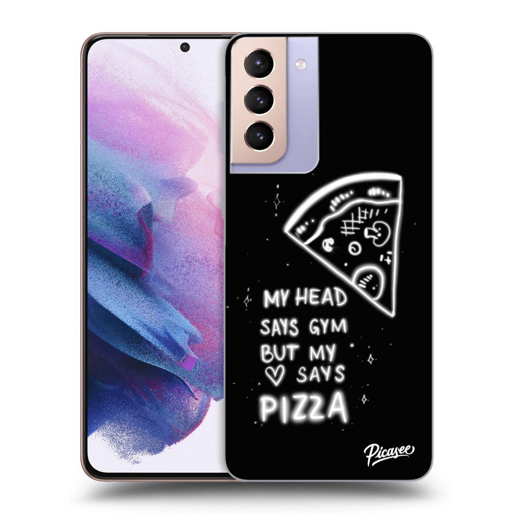 Picasee Samsung Galaxy S21+ 5G G996F Hülle - Transparentes Silikon - Pizza