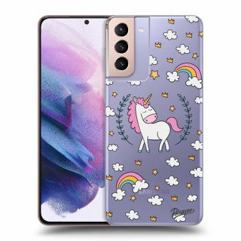 Picasee Samsung Galaxy S21+ 5G G996F Hülle - Transparentes Silikon - Unicorn star heaven