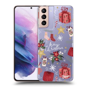 Picasee Samsung Galaxy S21+ 5G G996F Hülle - Transparentes Silikon - Christmas