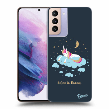 Picasee Samsung Galaxy S21+ 5G G996F Hülle - Transparentes Silikon - Believe In Unicorns