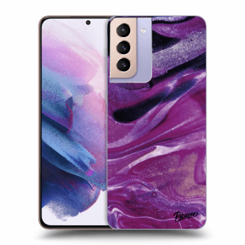 Hülle für Samsung Galaxy S21+ G996F - Purple glitter