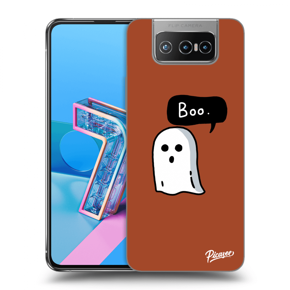 Picasee Asus Zenfone 7 ZS670KS Hülle - Transparentes Silikon - Boo
