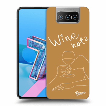 Picasee Asus Zenfone 7 ZS670KS Hülle - Transparentes Silikon - Wine not