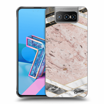 Hülle für Asus Zenfone 7 ZS670KS - Pink geometry