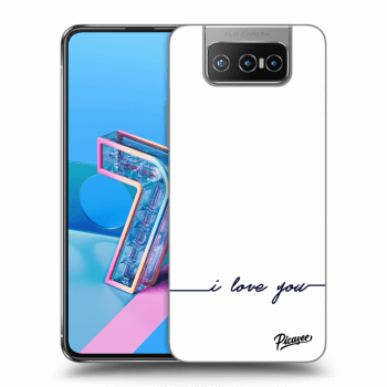 Picasee Asus Zenfone 7 ZS670KS Hülle - Transparentes Silikon - I love you