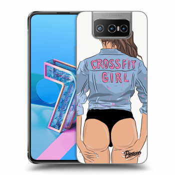 Picasee Asus Zenfone 7 ZS670KS Hülle - Transparentes Silikon - Crossfit girl - nickynellow
