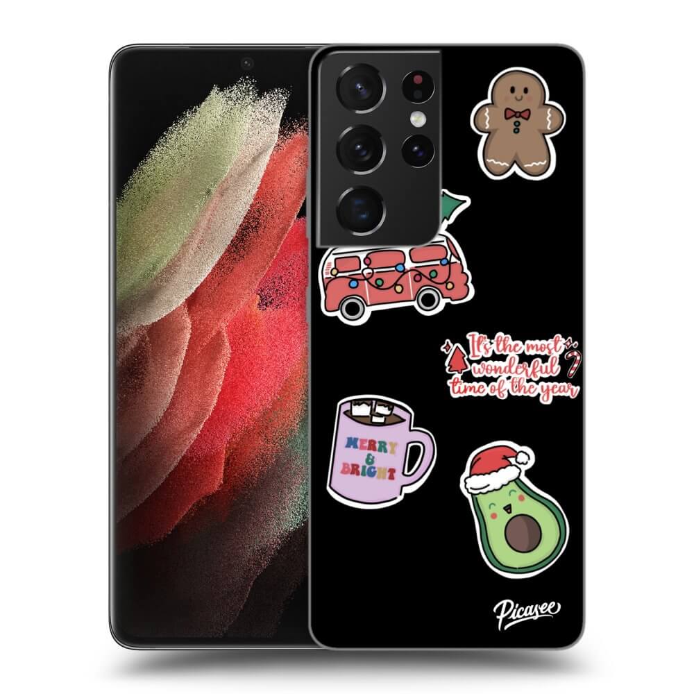 Picasee ULTIMATE CASE für Samsung Galaxy S21 Ultra 5G G998B - Christmas Stickers