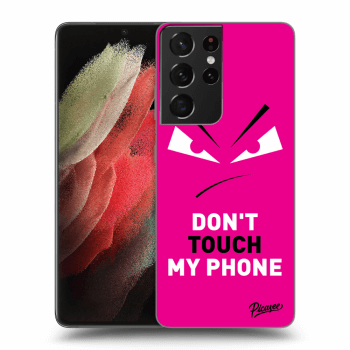 Hülle für Samsung Galaxy S21 Ultra 5G G998B - Evil Eye - Pink