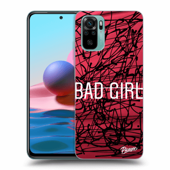 Picasee Xiaomi Redmi Note 10 Hülle - Schwarzes Silikon - Bad girl