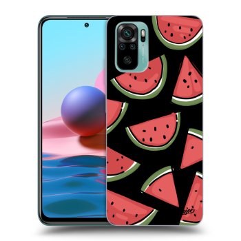 Picasee Xiaomi Redmi Note 10 Hülle - Schwarzes Silikon - Melone