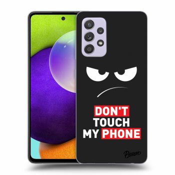 Picasee Samsung Galaxy A52 A525F Hülle - Schwarzes Silikon - Angry Eyes - Transparent