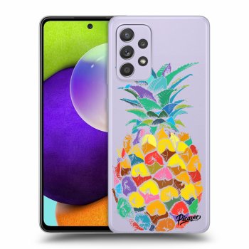 Picasee Samsung Galaxy A52 A525F Hülle - Transparentes Silikon - Pineapple