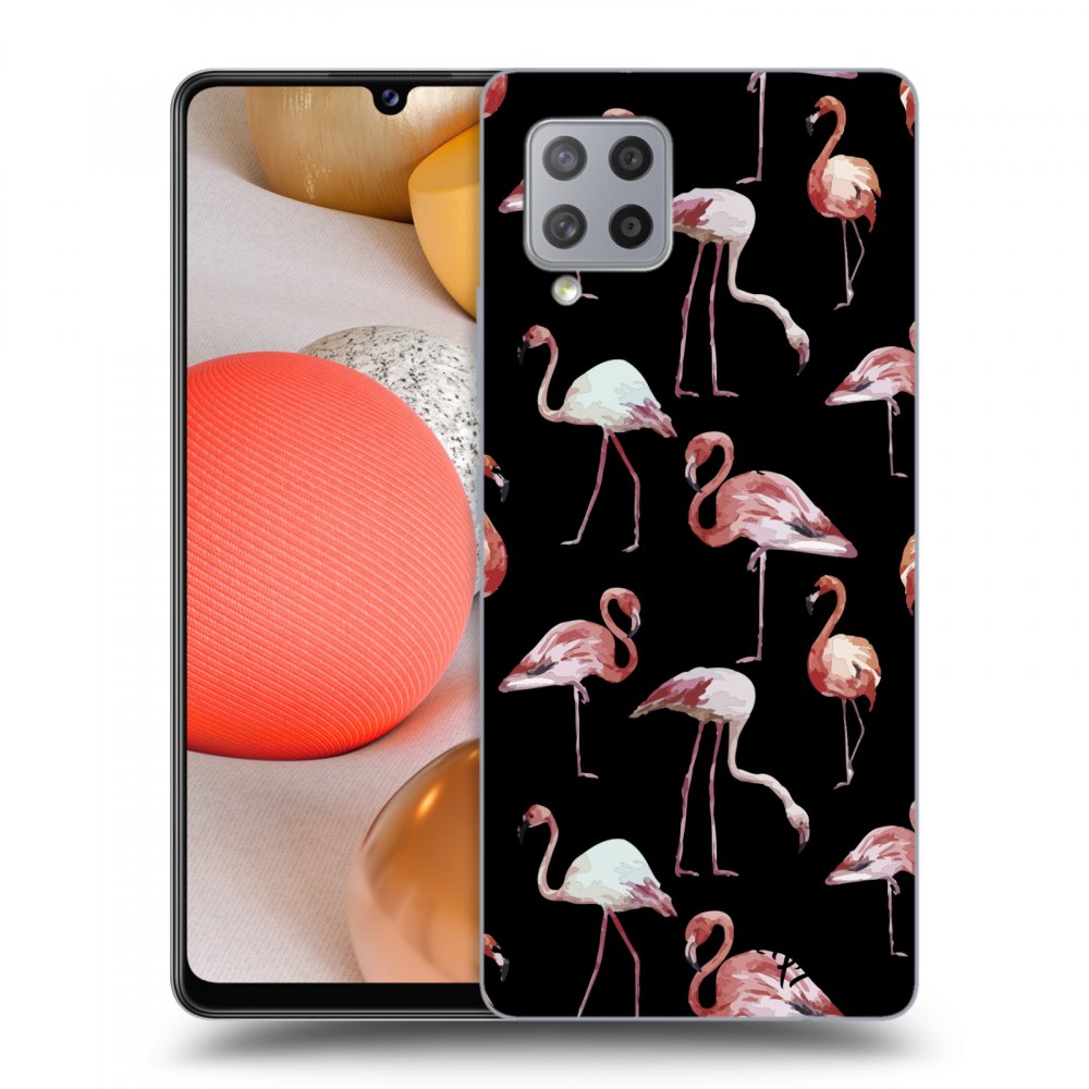 Picasee ULTIMATE CASE für Samsung Galaxy A42 A426B - Flamingos