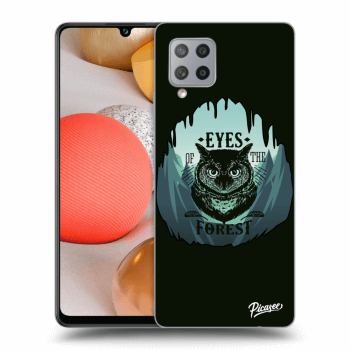 Picasee Samsung Galaxy A42 A426B Hülle - Transparentes Silikon - Forest owl