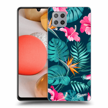 Hülle für Samsung Galaxy A42 A426B - Pink Monstera