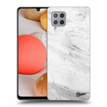 Hülle für Samsung Galaxy A42 A426B - White marble