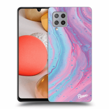 Hülle für Samsung Galaxy A42 A426B - Pink liquid