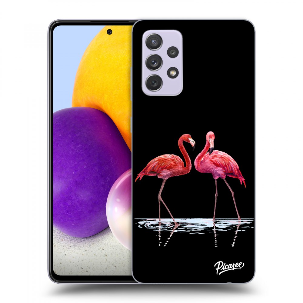 Picasee ULTIMATE CASE für Samsung Galaxy A72 A725F - Flamingos couple