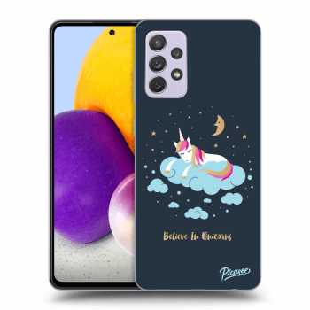 Picasee Samsung Galaxy A72 A725F Hülle - Transparentes Silikon - Believe In Unicorns