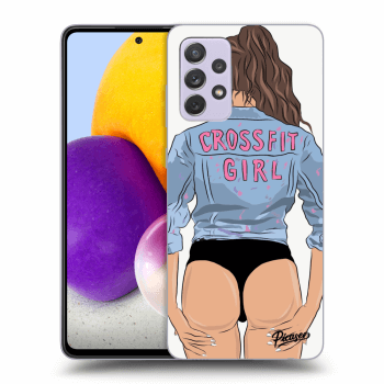 Picasee Samsung Galaxy A72 A725F Hülle - Schwarzes Silikon - Crossfit girl - nickynellow