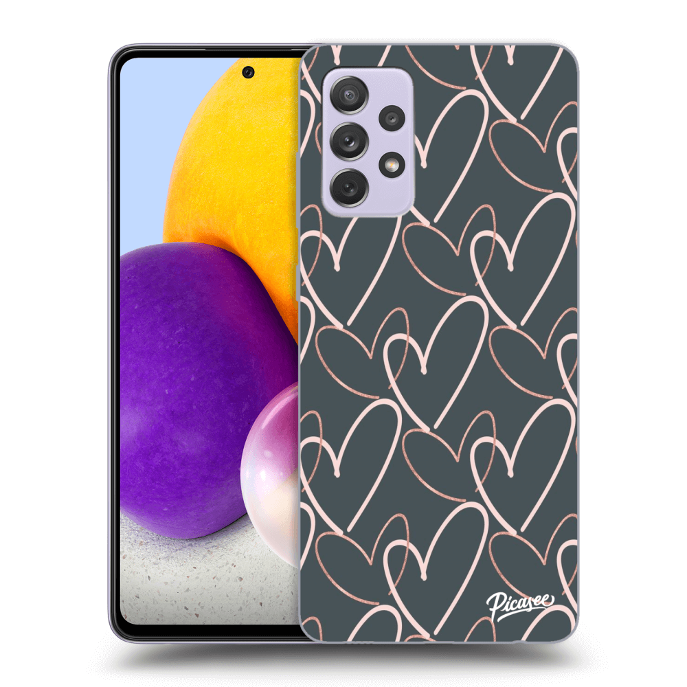 Picasee Samsung Galaxy A72 A725F Hülle - Transparentes Silikon - Lots of love