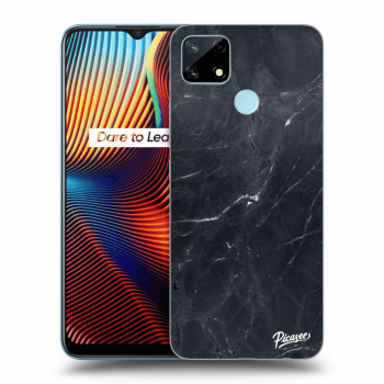 Hülle für Realme 7i - Black marble