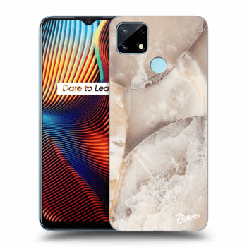 Hülle für Realme 7i - Cream marble