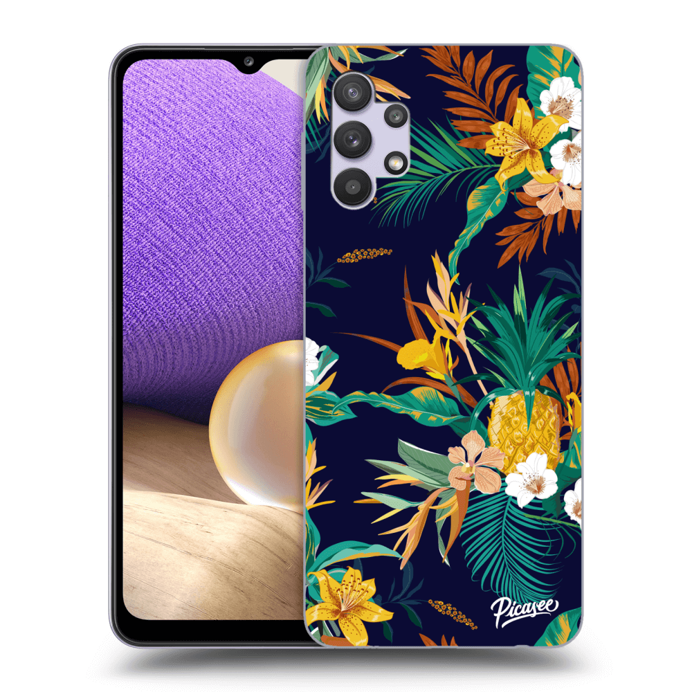 Picasee Samsung Galaxy A32 5G A326B Hülle - Transparentes Silikon - Pineapple Color
