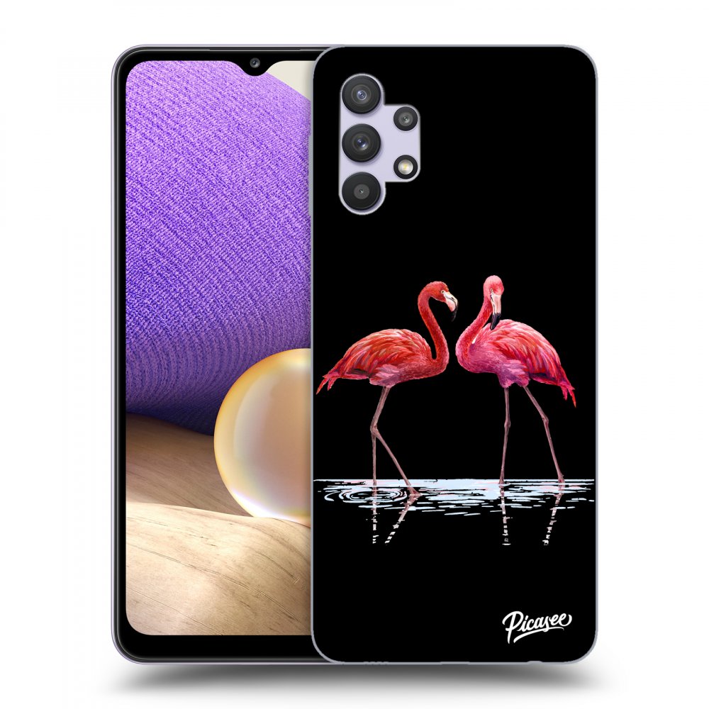 Picasee ULTIMATE CASE für Samsung Galaxy A32 5G A326B - Flamingos couple