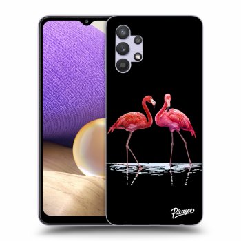 Picasee ULTIMATE CASE für Samsung Galaxy A32 5G A326B - Flamingos couple
