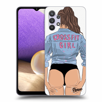 Picasee Samsung Galaxy A32 5G A326B Hülle - Schwarzes Silikon - Crossfit girl - nickynellow