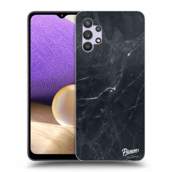 Picasee Samsung Galaxy A32 5G A326B Hülle - Transparentes Silikon - Black marble