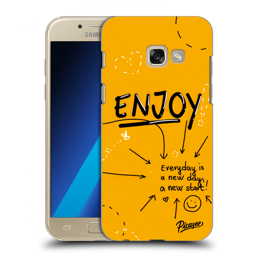 Picasee Samsung Galaxy A3 2017 A320F Hülle - Transparentes Silikon - Enjoy