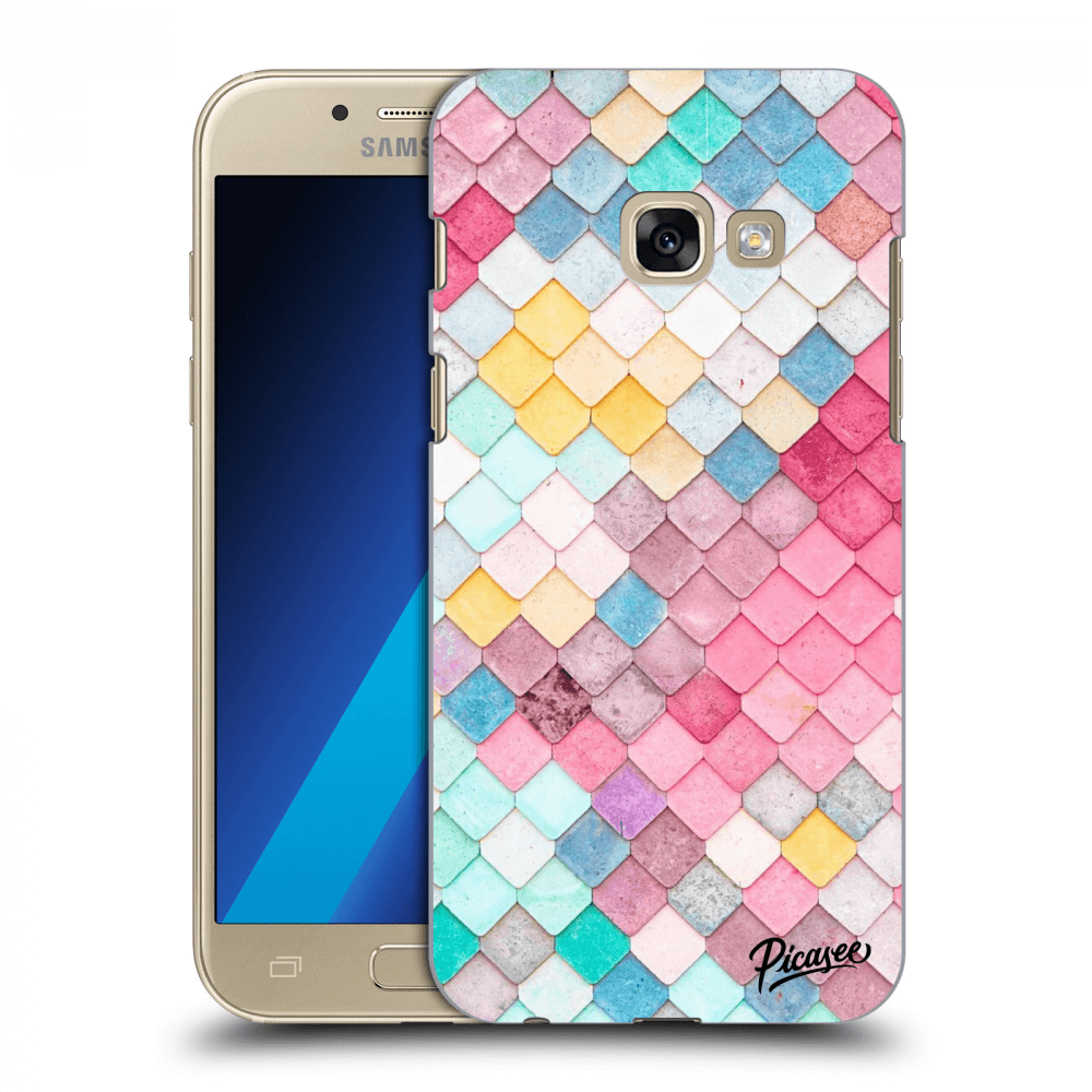 Picasee Samsung Galaxy A3 2017 A320F Hülle - Transparentes Silikon - Colorful roof
