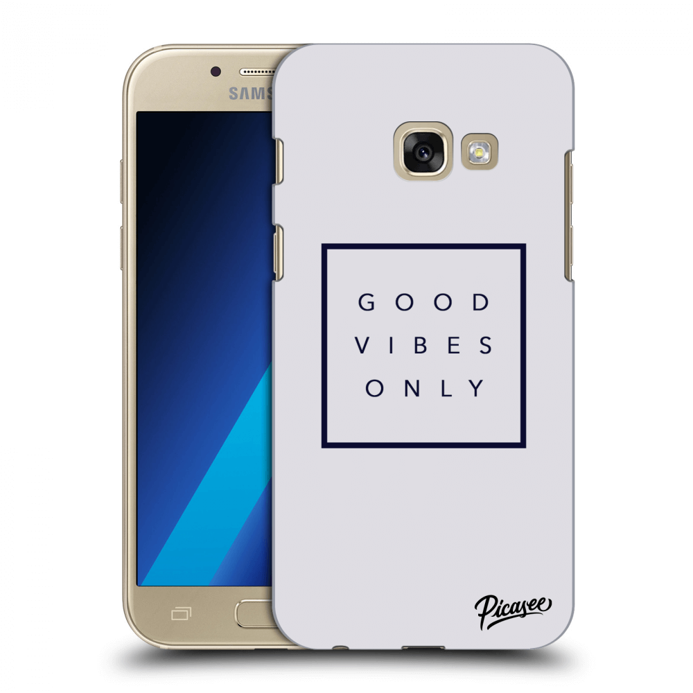 Picasee Samsung Galaxy A3 2017 A320F Hülle - Transparentes Silikon - Good vibes only