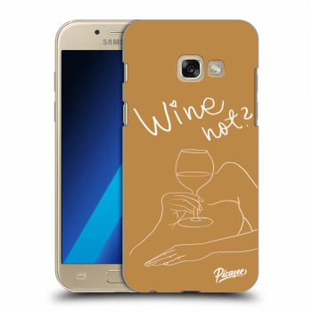 Picasee Samsung Galaxy A3 2017 A320F Hülle - Transparentes Silikon - Wine not