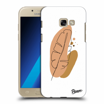 Picasee Samsung Galaxy A3 2017 A320F Hülle - Transparentes Silikon - Feather brown